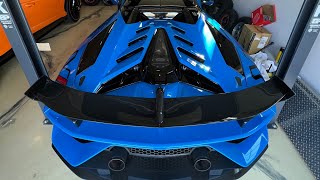 V12 Lamborghini Aventador SVJ Roadster + V8 Ferrari 458 Italia Rev Battle 🔊🔊