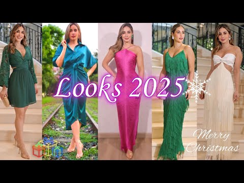 🟢LOOKS  MODA DEL AÑO 2025!! NUEVAS Tendencias, COLORES, Diseños, OUTFITS ELEGANTES DEL AÑO 2025👗🥂