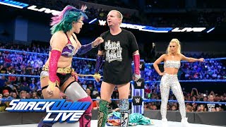 Asuka confronts Carmella and James Ellsworth: SmackDown LIVE, June 19, 2018