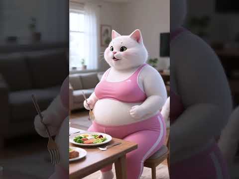 The comeback of the fat cat #aicat #cat#shorts #orangecat