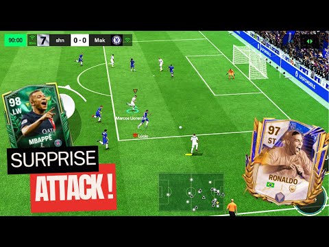 SURPRISED COUNTER ATTACK - Ronaldo Mbappe Henry Raul - FC MOBILE 25