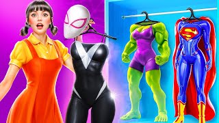 Dari Boneka Squid Game hingga Gwen Stacy Bersinar! Para Pahlawan Super di Squid Game!