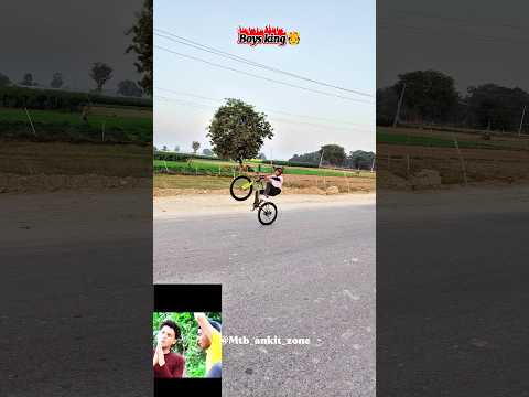 Girls🥱 Vs 🫅Boys Cycle Stunt Competition #stunt #funny #viral #youtubeshorts #shortsfeed #shorts #mt