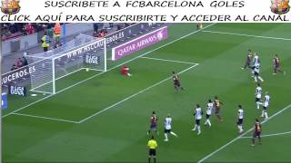 Gol de Messi en el Barcelona vs Valencia 2-2 Jornada 22