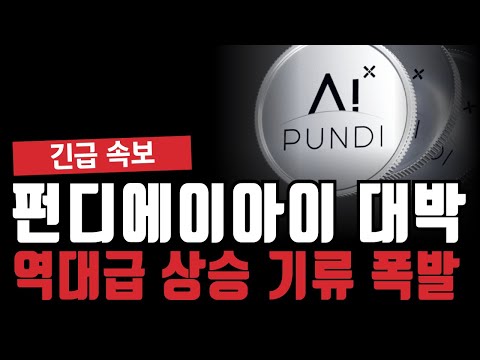 펀디에이아이 대박 역대급 상승 기류 폭발한다?
