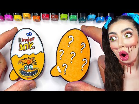 DIY ANXIETY Inside Out 2 KINDER JOY!! (MAKING INSIDE OUT 2 CHOCOLATE)