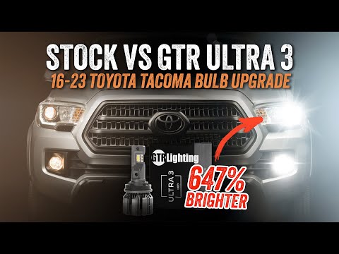 674% Brighter Headlight Bulbs for 2016–2023 Toyota Tacoma | GTR Ultra 3 LED Install & Review