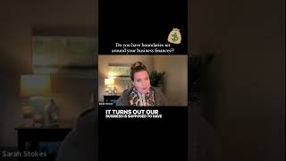 Do you have boundaries set around your business finances? #shorts #financialfreedom