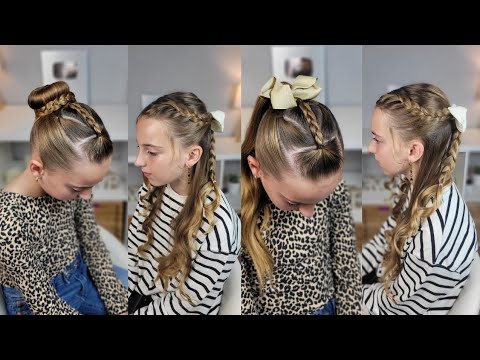 3 Peinados elegantes para niñas | 3 easy party hairstyle tutorials 💕