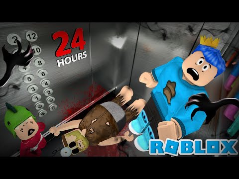 PANDU DAN PAK UNAT 24 JAM BERTAHAN HIDUP DI DALAM LIFT ELEVATOR ANOMALI HORROR DI ROBLOX!!