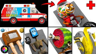 OPERANDO TODO BRAINROTS ANIMALS! 🍉🌈 (Chicletera, Hotspot, Jirafa, Mastodontico y) Clay | PlastiVerse