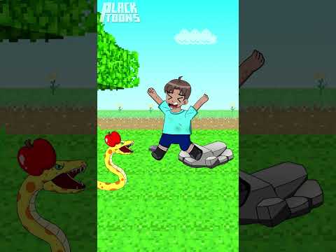 A Heart Touching Story of Baby Steve and Snake | Sad Story | Minecraft Animation #shorts #minecraft