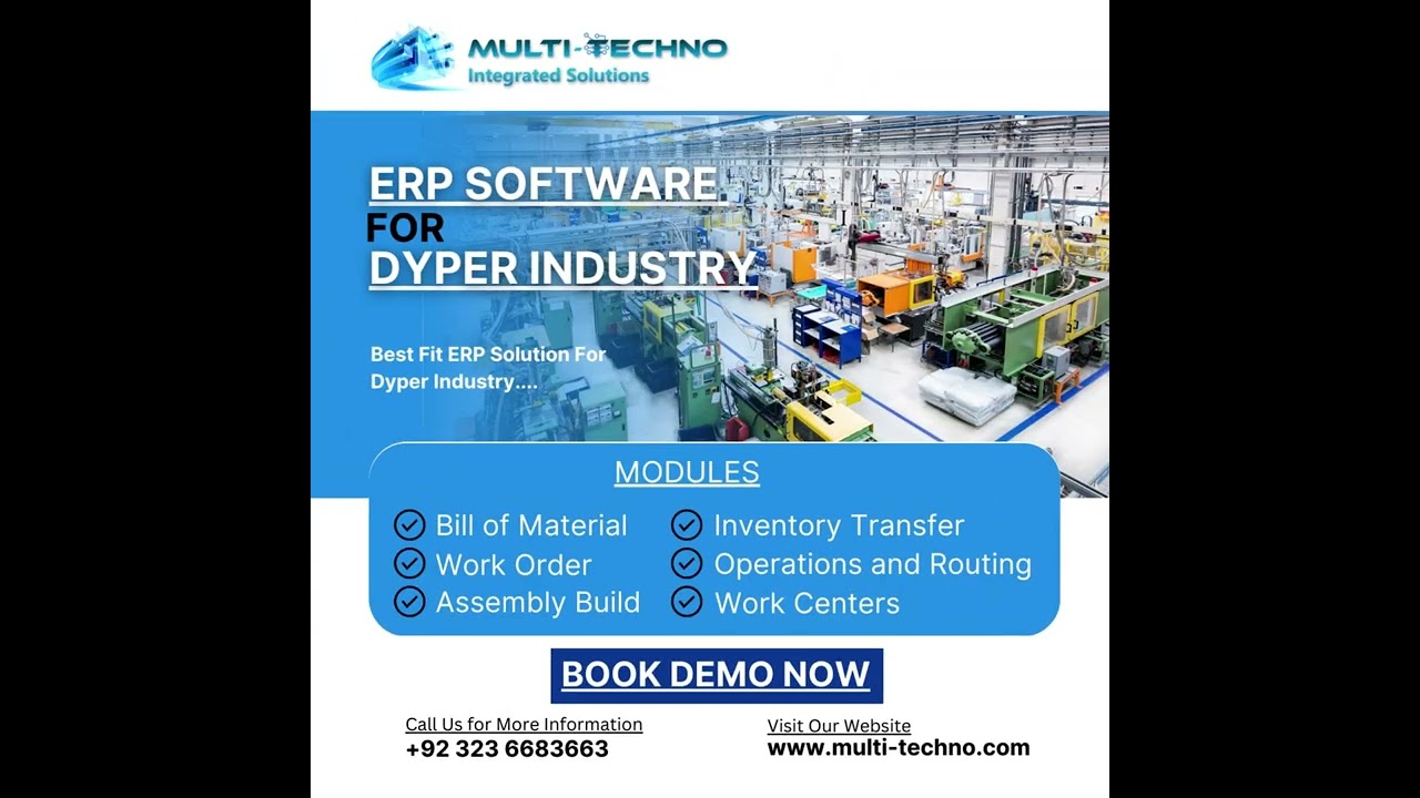 ERP Software for Manufacturing & Diaper Industry | 05.01.2023

Multi-Techno Provides a Complete ERP Solution For your business ERP Software for Manufacturing & Distribution, We Provide ...