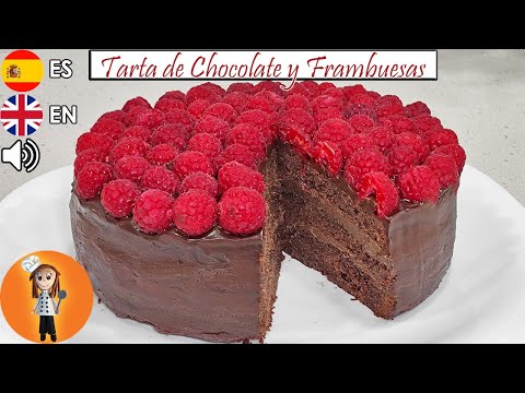 Tarta de Chocolate y Frambuesas | Receta de Cocina en Familia