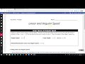 Linear and Angular Speed Concepts