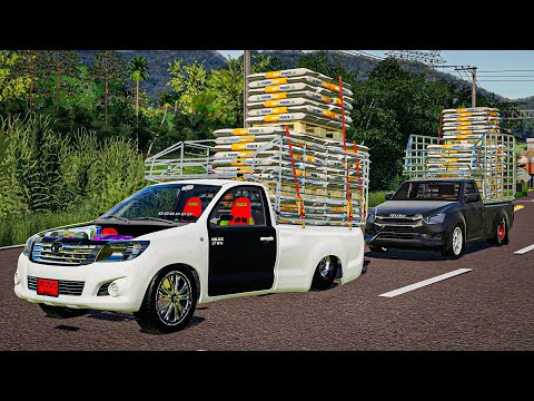 ขับรถคอกวิ่งงานส่งข้าว5ตันให้ลูกค้าบรรทุกจนแหนบหัก FARMING SIMULATOR 19