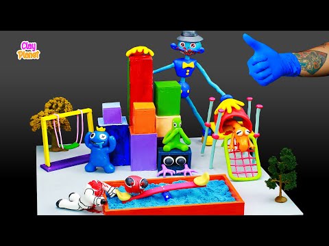 Making RAINBOW FRIENDS Sculptures Timelapse VS Daddy Long Legs | Clay Planet