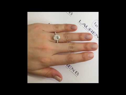 1.50 ct Oval Diamond Halo Ring