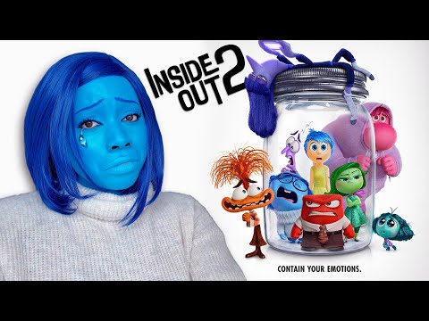 I Dressed Up As Sadness To Watch INSIDE OUT 2 For The First Time 😭💙 (Movie Reaction)