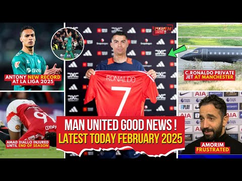 WELCOME❗CR7 Private Jet Arrives At Manchester🚨Antony New Record At La Liga😱Amorim Reacts😨Man Utd