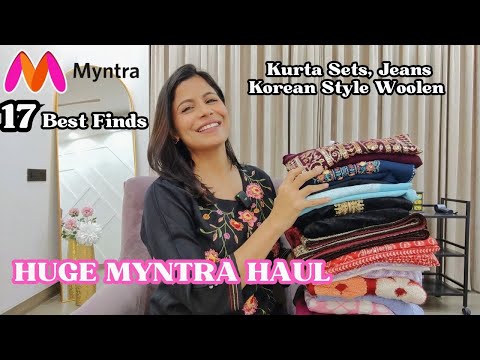 Huge Myntra Kurta Sets, Jeans, Joggers, Sweaters Haul, Starts at ₹500 l Dream Simple