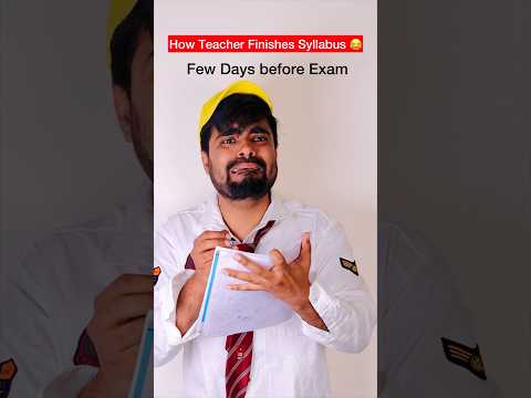 How Teacher Finishes Syllabus 😂 #dushyantkukreja #shorts