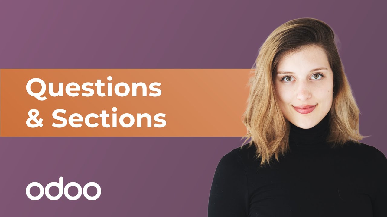 Survey Questions and Sections | Odoo Surveys | 11/24/2021

Learn how to configure and organize your survey questions. Test your knowledge and learn all Odoo apps at ...