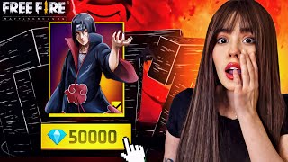 ME GASTO 50 MIL 💎 PARA OBTENER A ITACHI 😱 - Danielabun #freefire