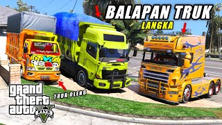 Aku Modif TRUK PASIR RONGSOK Yang Terbengkalai Buat Ikut BALAPAN TRUK - GTA 5 MOD