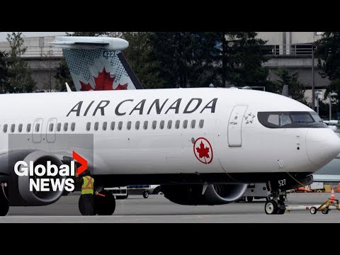 YouTube video thumbnail: Air Canada Cabin Crew Union Says Workers not Going Back to the Job