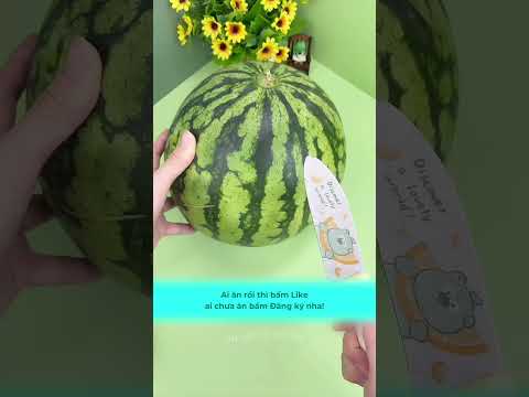Cách để cắt dưa hấu hiệu quả nhất! 🤩