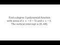 Polynomial Functions and Complex Zeros