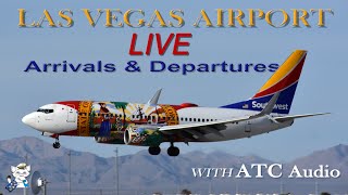 🔴 LAS VEGAS AIRPORT LIVE CAM Nonstop Plane Spotting LAS Aircraft Arrivals & Departures ATC Audio