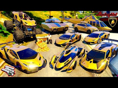 GTA 5 : Shinchan & Franklin Collecting Gold Car and Diamond Military Car For Own GTA 5 ｜GTA V