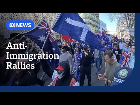 Violent clashes in Melbourne as anti-immigration rallies held across Australia | ABC NEWS