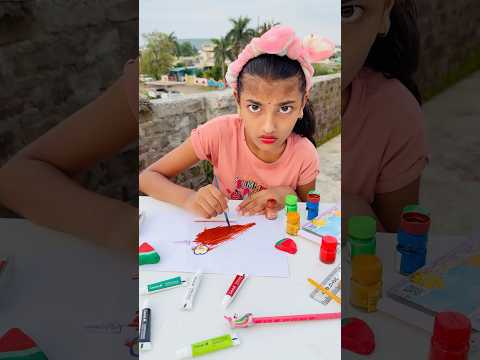 Easy watermelon drawing 🍉😱…#shorts #viralvideo #trending