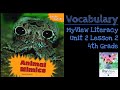 Animal Mimicry and Vocabulary Concepts
