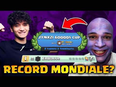 PRIMO nel TORNEO da 1000 Players di Jynxzi! Record Mondiale di WIN in 1 Ora? - Clash Royale ITA