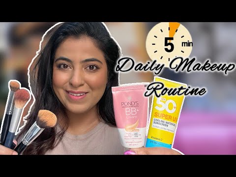 No foundation Makeup Routine | Easy Step by Step makeup in 5 minutes || camera ready makeup look
