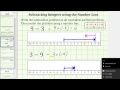 Subtracting Integers Using the Number Line