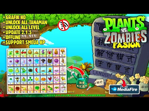 UPDATE!! PVZ FUSION 2.1.5 DI ANDROID OFFLINE TERBARU 2024 | PLANTS VS ZOMBIE FUSION