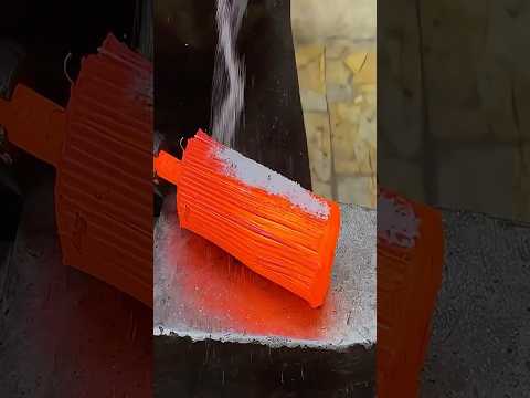 Turning Old Nails into a Pattern Damascus Knife – ASMR