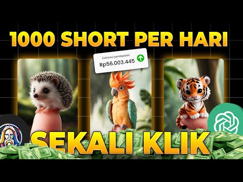 Bikin 1000 Short/Hari Sekali Klik CUAN BERLIPAT dari YT ! Cara Dapat Uang dari Youtube 2024 Terbaru