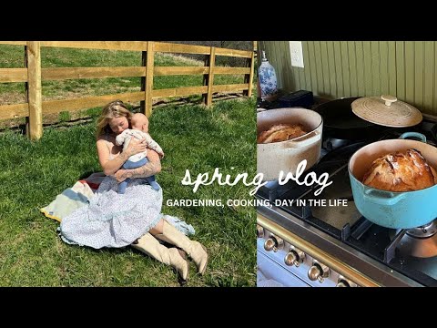 Spring vlog 🌸 Day in our life - gardening, cooking, baby cuddles