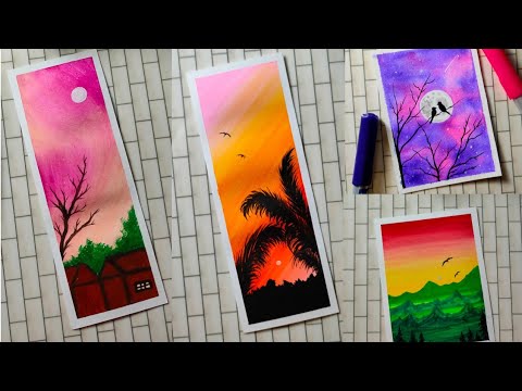 Easy art hacks and painting 🎨🖌️//cool art ideas for beginners #art#painting#drawing