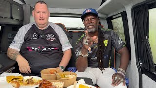 I had JERK CHICKEN with LEVI ROOTS!