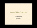 Direct Object Pronouns in Spanish: Placement and Usage