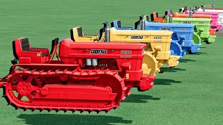 Work With COLORS - FIAT Mini Tractors TO GARAGE  - Farming Simulator 22
