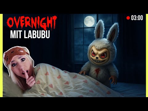 VERBRINGE nicht OVERNIGHT Challenge mit XXL checkmate LABUBU in real life (3 Uhr nachts auf KAMERA)