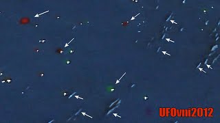 Trouvé les mystérieuses lumières rouges et vertes sous les mers